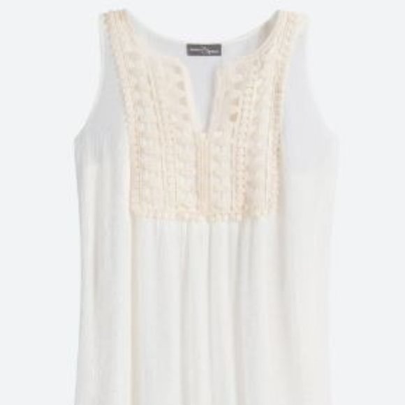 Market & Spruce Tops - MARKET & SPRUCE Nova Crochet Detail Tunic